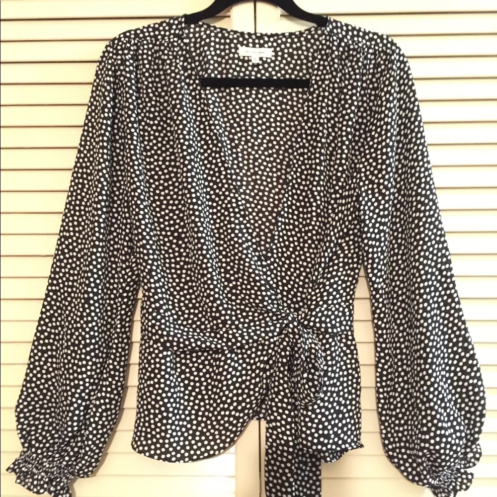 Max studio wrap around blouse